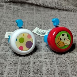 PACIFICCYCLE Sports Polkadot Dots Circles Bike Bell Ring Baseball Football